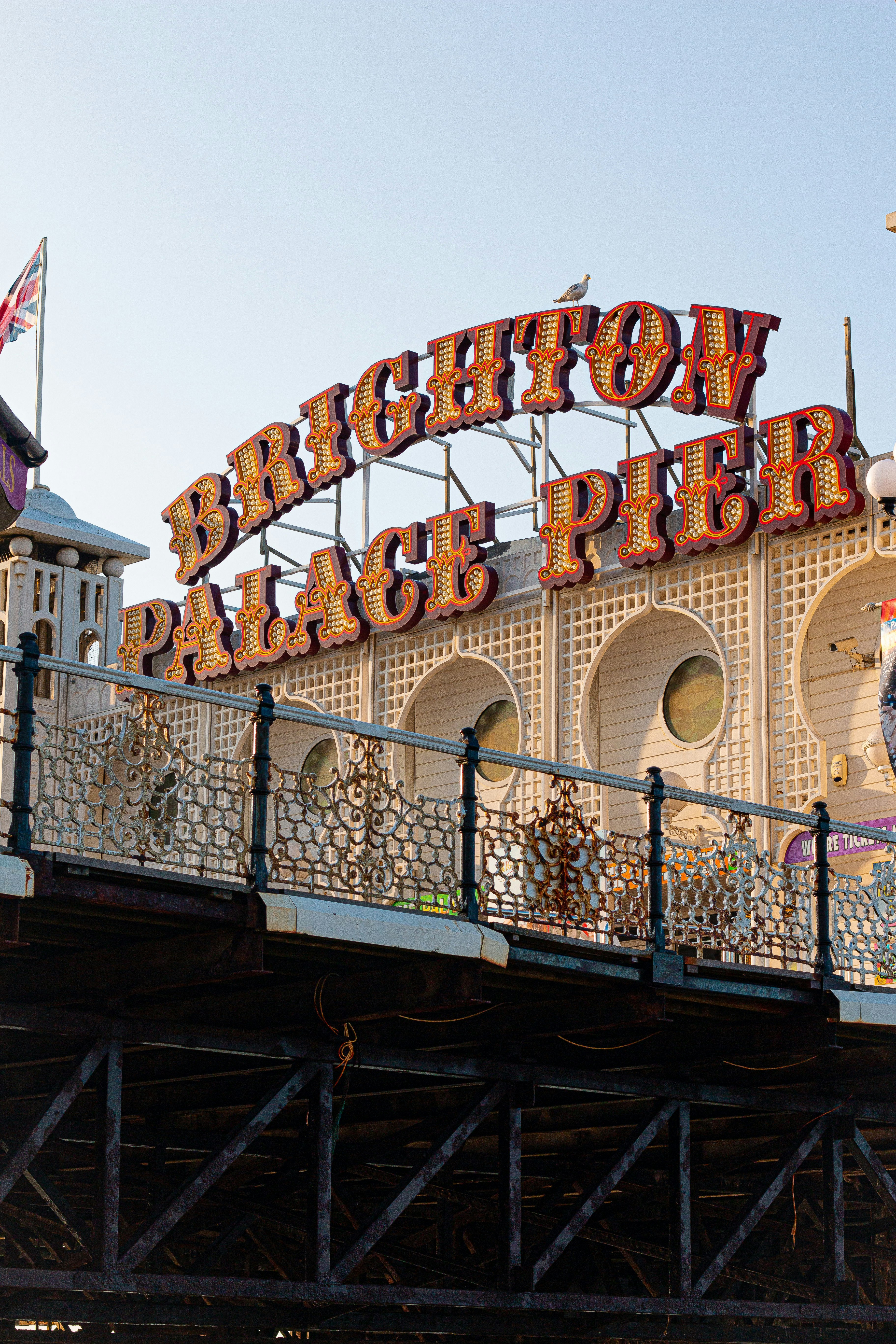 brown Brigton Palace Pier facade